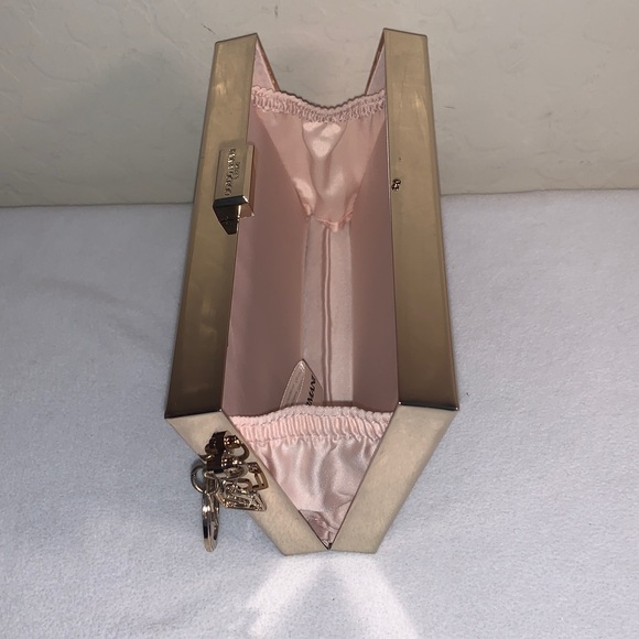 GIORGIO ARMANI BRAND NEW GORGEOUS STEEL BOX WITH PINK LINING AND PROTECTIVE BAG - Picture 10 of 15